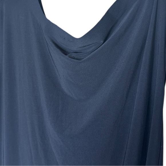Norma Kamali Drop Shoulder Dress Midnight Blue Medium - Picture 8 of 11